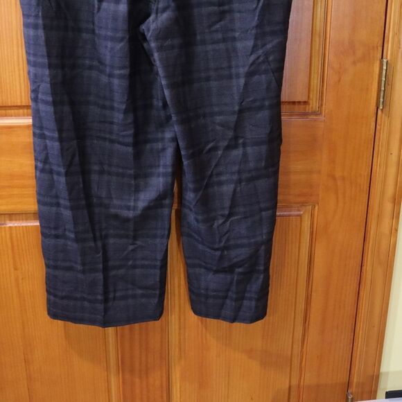 Eileen Fisher Plaid Pull On Wool Pants Medium - Picture 6 of 12